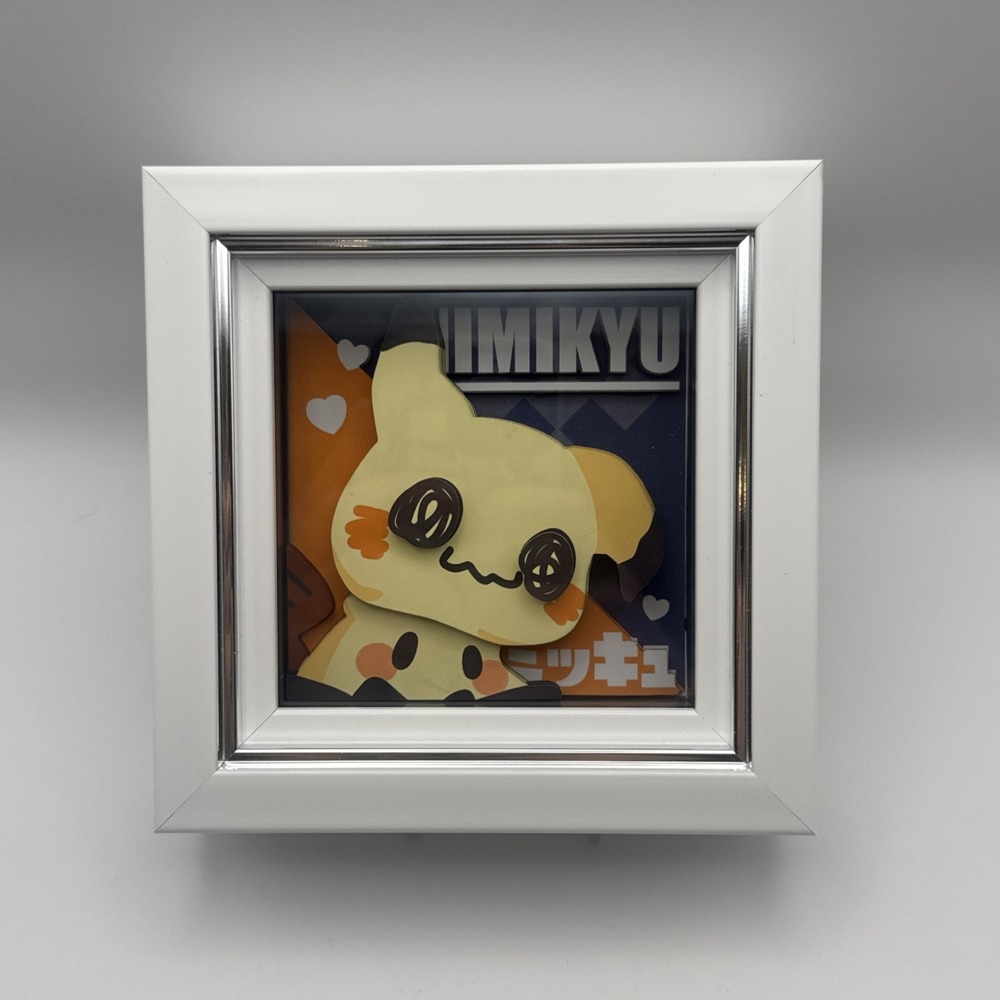 Mimikyu 3D Shadow Box-Rare Pokemon Art-New